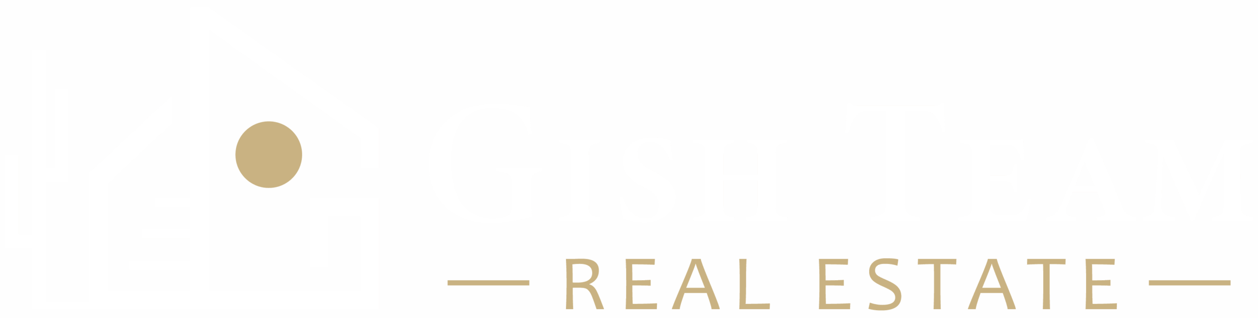 Gish Team Real Estate Logo-White Horizontal